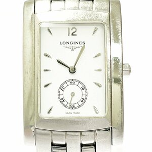 【1円スタート】LONGINES ロンジン L5.655.4 ドルチェビータ スモセコ SS ホワイト文字盤 クオーツ メンズ腕時計 ジャンク 266682