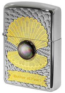 Zippo ジッポライター ARMOR アーマー Mother of Pearl 黒蝶貝 BK