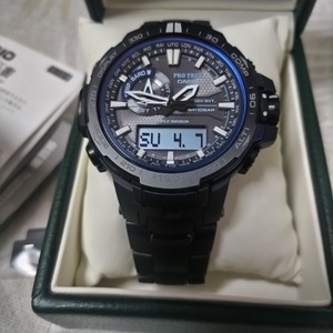 極美品 CASIO PROTREK/プロトレック Blue Moment（PRW-6000YT-1BJF）マルチバンド6 チタンベルト