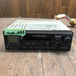 AV4-443 激安 カーステレオ SUZUKI 39101-60F20 カセット FM/AM テープデッキ 通電未確認 ジャンク