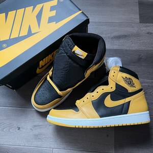 AIR JORDAN 1 RETRO HIGH OG　27.5cm 555088 701 エアジョーダン　レトロ　ハイ　イエロー　スニーカー　シューズ　メンズ