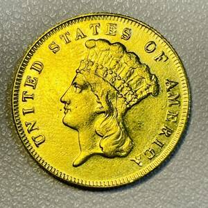 アメリカ 硬貨 古銭 自由の女神 1861年 帽子 雲 花輪 オリーブの枝 コイン 重2.25g
