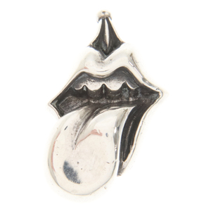 CHROME HEARTS クロムハーツ LIPS TONGUE CHARM リップアンドタンチャーム シルバーネックレストップ シルバー