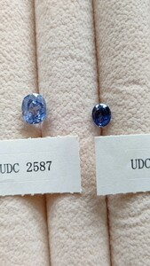 爽やかな青色が美しいスリランカ産非加熱ブルーサファイア大粒ルース2点！4.67ct+2.12ct合計6.79ct！双方中央宝石研究所の鑑別書付！
