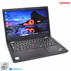 良品 13.3型 Windows11 Lenovo ThinkPad L13 第10世代 Core i5 10210U M.2SSD256G メモリ8G Webカメラ Bluetooth USBType-C