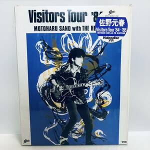 【VHD】ビデオ ディスク 再生未確認 佐野元春　Visitors Tour 