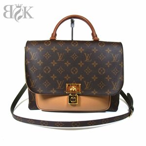 美品 ヴィトン モノグラム マリニャン セサミ M44257 2WAYバッグ ショルダーバッグ ハンドバッグ ブラウン LOUIS VUITTON ◆