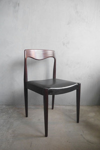 アンティーク　フランス　Niels.O.Moller No.71　レザー×ウッドチェア　B [csw-2078]　椅子　店舗什器　デンマーク