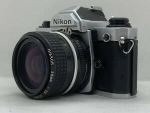 ニコン Nikon New FM2 FM2N 35mm フィルムカメラ + Ai 28mm F2.8 広角レンズセット #3635