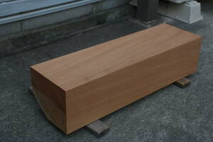 欅　けやき　ケヤキ　無垢材　彫刻材　柾目材　目積材　長さ53.5cm　幅15.6cm　厚み12.5cm