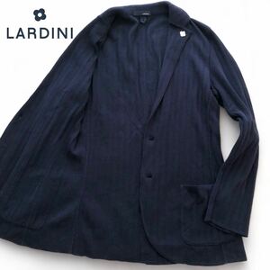 ほぼ未使用/近年モデル/Mサイズ●LARDINI テーラード ジャケット アンコン 春夏 ブレザー ラルディーニ メンズ ビジネス ブートニエール