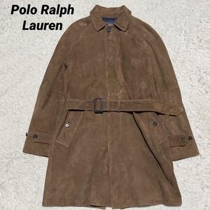 現行 Polo Ralph Lauren スウェード 山羊革 ステンカラーコート