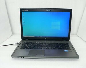 Windows10 HP ProBook 4740s Core i5-3230M 2.6GHz メモリ8GB HDD 320GB(SATA) マルチ 17.3インチ(1600x900) 小難あり(バッテリー完全消耗)