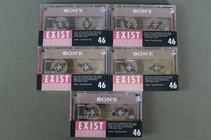 SONY ソニー カセットテープ EXIST EXT46P TYPEⅠ ノーマルポジション 未使用 未開封 5本