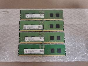 SKHynix DDR5 PC5-4800B 16GBx4 64GBセット デスクトップ ワークステーション用 メモリ Reg ECC 動作OK