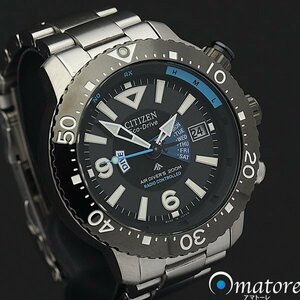 1円～◎美品◎CITIZEN シチズン プロマスター【MARINE マリン エアダイバーズ】メンズ 電波ソーラー PMD56-2982 H112◎