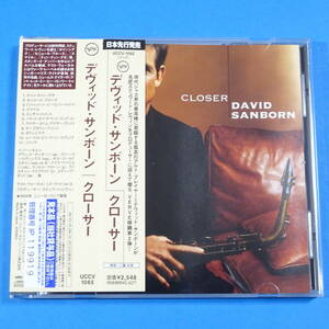 CD　デヴィッド・サンボーン / クローサー　DAVID SANBORN / CLOSER【非売品 見本盤】2004年　日本盤　ジャズ