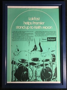 ☆ 1970年代 Selmer オリジナル広告 / キース・ムーン Keith Moon ☆