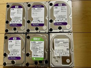 WD HGST HDD 4TB×4、3TB×2 動作未確認