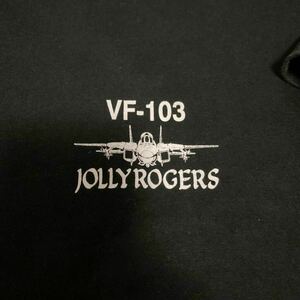 ジョリーロジャース Jolly Rogers Tシャツ ミリタリー 軍物 海軍 空軍 VF-84 VF-103 XL ブラック