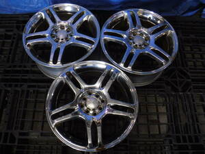 MCMC【C572】レーシングスパルコ Racing SPARCO 17×7J 4H PCD114.3 100 マルチ 3本 ☆岡山☆