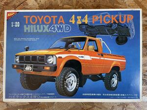 未組立 NICHIMO TOYOTA 4×4 ピックアップ ハイラックス 4WD 1/20 ニチモ トヨタ 車 プラモデル 当時物 希少 キット ランドクルーザー