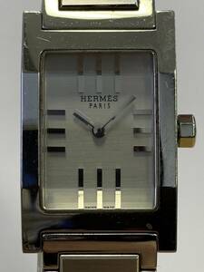 V428-SB1-518 ◎ HERMES エルメス タンデム TA1.210 レディース クオーツ シルバー文字盤 2針 アナログ 稼働