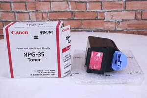 Canon NPG-35 Toner コピー機用 トナーカートリッジ マゼンタ GENUINE 日本製 未使用 長期保管現状品■(F8028)