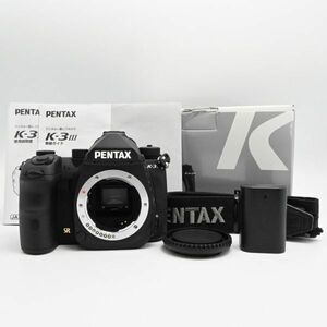ショット数348枚【新品級の極上美品/動作◎】PENTAX K-3 Mark III ボディ ブラック APS-Cデジタル一眼レフカメラ