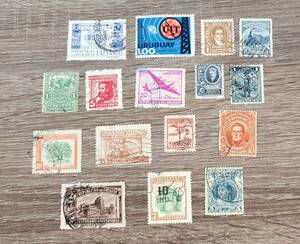 海外切手　外国切手　ウルグアイ　URUGUAY　16枚