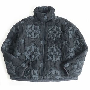 未使用品□20AW LOUIS VUITTON/ルイヴィトン モノグラムフラワー キルテッドブルゾン グレー系 52 イタリア製 正規