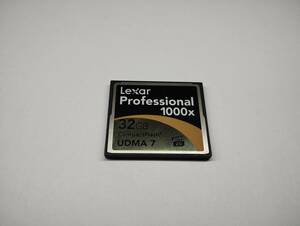 32GB　Lexar　professional　1000x　CFカード　フォーマット済み　メモリーカード　コンパクトフラッシュカード