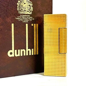 １円スタート dunhill ダンヒル ライター ガスライター ローラー 喫煙具 ゴールド b17