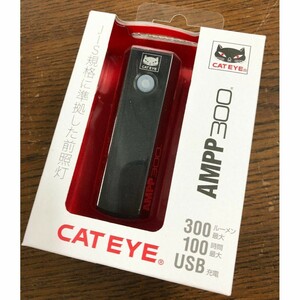 【新品未使用】CATEYE AMPP300 ブラック HL-EL083RC USB 充電 LED 300ルーメン キャットアイ USB充電式