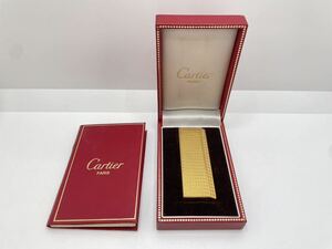 （T3536）Cartier/カルティエ ガスライター 五角形　ゴールドカラー 喫煙具　※動作未確認　現状渡し