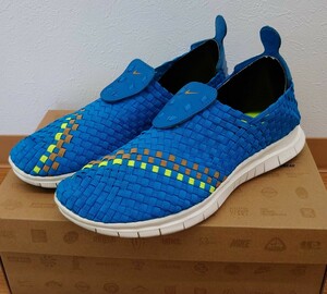 28cm 美品 NIKE FREE WOVEN AIR HTM FRAGMENT DESIGN ナイキ フリー ウーブン エア サンダル 555307 440 US10 ターコイズ ブルー