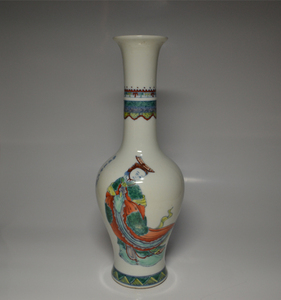 中国美術 粉彩　花瓶　中国古玩　置物 