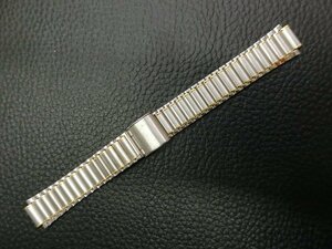 セイコー アルバ系 (SEIKO ALBA) メンズ 汎用 ステンレス コンビ ブレス ブレス幅15mm ラグ幅12mm 長さ調整式 JA80A.L 管理No.34941