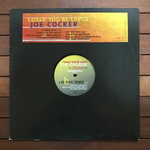 【r&b】Joe Cocker / Could You Be Loved (Remix)［12inch］ down beat _ cover _ bob marley オリジナル盤《9595》