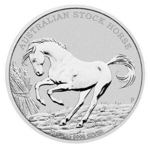 [保証書・カプセル付き] 2017年 (新品) オーストラリア「ストックホース種・馬」純銀 1オンス 銀貨