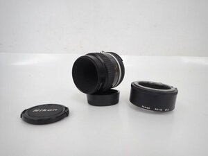 Nikon ニコン Micro-NIKKOR 55mm F2.8 Ai-S Fマウント 中間リング PK-13 付 △ 6D78F-1