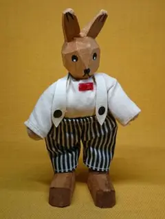 人形　ウサギ　ドイツ　オブジェ　置物　インテリア　工芸品　美術品　A2797