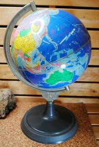 ★の157●五千万分の一の地球儀●世界地図/立体地図/学習用/インテリア/コレクション/詳細写真複数あり