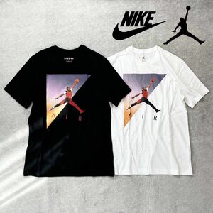 2枚セット XLサイズ 新品 NIKE AIR JORDAN Tシャツ 半袖 半袖Tシャツ Tee 2点セット BRAND ジャンプマン JUMPMAN 白 ホワイト 黒 ブラック