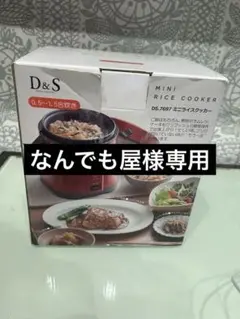 D&S ミニライスクッカー レッド 炊飯 0.5~1.5合炊き