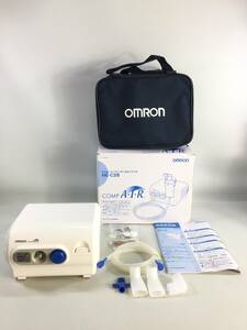 S2419◇OMRONコンプレッサー式 ネブライザ NE-C28 吸入器 薬剤用 卓上タイプ 健康用品 健康器具 通電確認済み オムロン