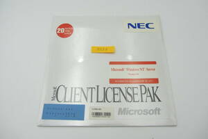 ●NA-081●新品未開封 NEC Microsoft Windows NT Server Version 4.0 Client License Pak 20クライアントアクセスライセンス/Express 5800