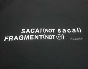 SACAI FRAGMENT Tシャツ、sacai、藤原ヒロシ、fragment、fragment design、半袖Tシャツ