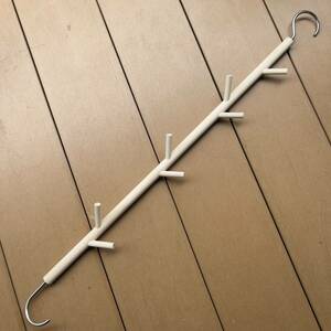 SIDE BY SIDE サイドバイサイド Hanging Hooks 1for8 ハンガーラック ポール 木製 雑貨 北欧 箱汚れ 未使用 保管品 フック　