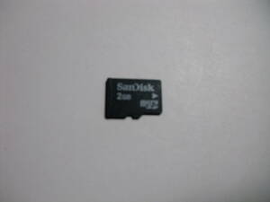 2GB　SanDisk　microSDカード　フォーマット済み　メモリーカード